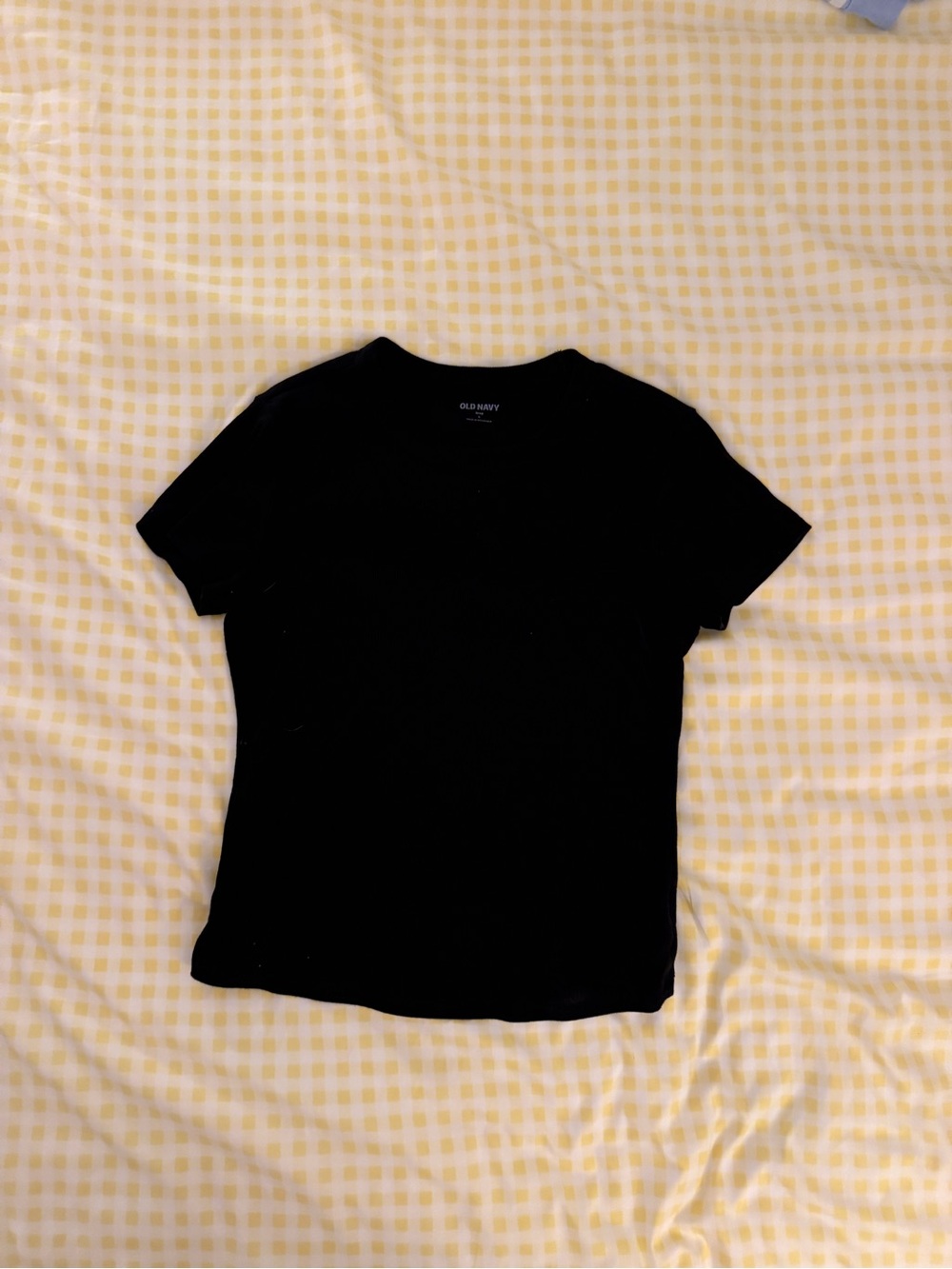 Old Navy Black Short-Sleeve Crewneck Tee